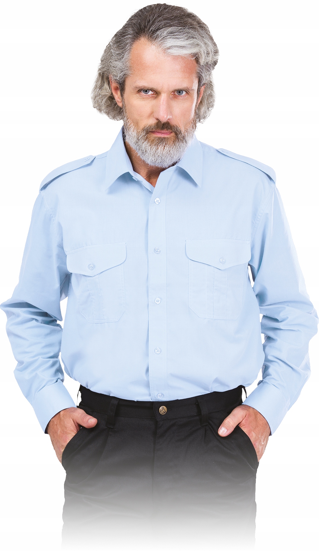 koszula wyjściowa z pagonami męska