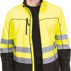kurtka ochronna męska z odblaskami softshell
