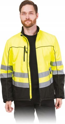 kurtka ochronna męska z odblaskami softshell