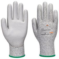 Rękawice antyprzecięciowe Portwest A620 LR z powleczeniem PU — ochrona Cut B, szare, podkład 13-gauge