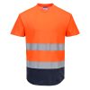 Dwukolorowy t-shirt siatkowy C395 Portwest