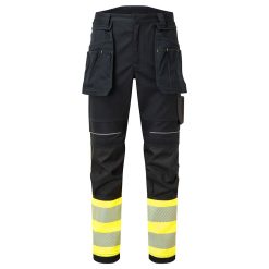 Trudnopalne i antystatyczne spodnie ostrzegawcze Modaflame PW3 klasa 1 FR416 Portwest