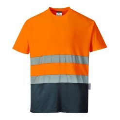 T-shirt dwukolorowy ostrzegawczy Cotton Comfort S173 Portwest