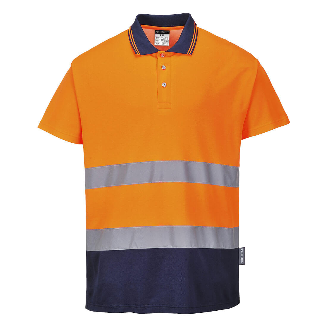 Koszulka polo dwukolorowa Cotton Comfort S174 Portwest