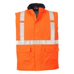 Trudnopalny i antystatyczny ocieplacz ostrzegawczy Bizflame Rain S776 Portwest