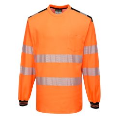 T-shirt ostrzegawczy PW3 z długim rękawem T185 Portwest