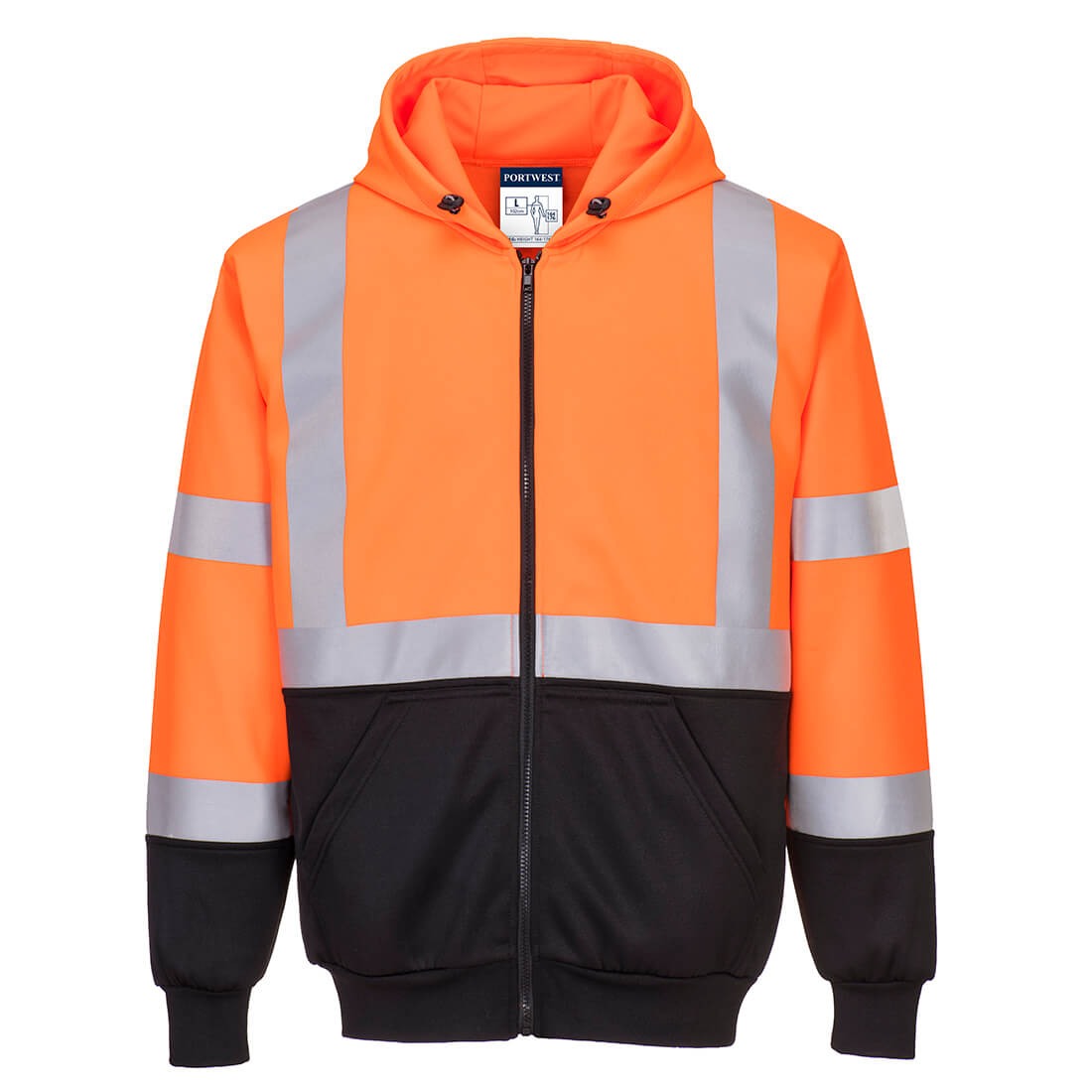 Bluza ostrzegawcza dwukolorowa z kapturem B315 Portwest