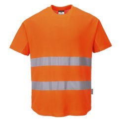 Ostrzegawczy T-shirt z panelami z siatki C394 Portwest