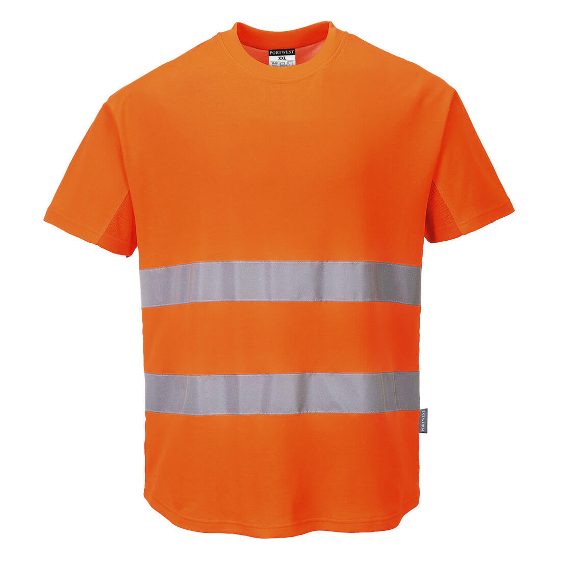 Ostrzegawczy T-shirt z panelami z siatki C394 Portwest