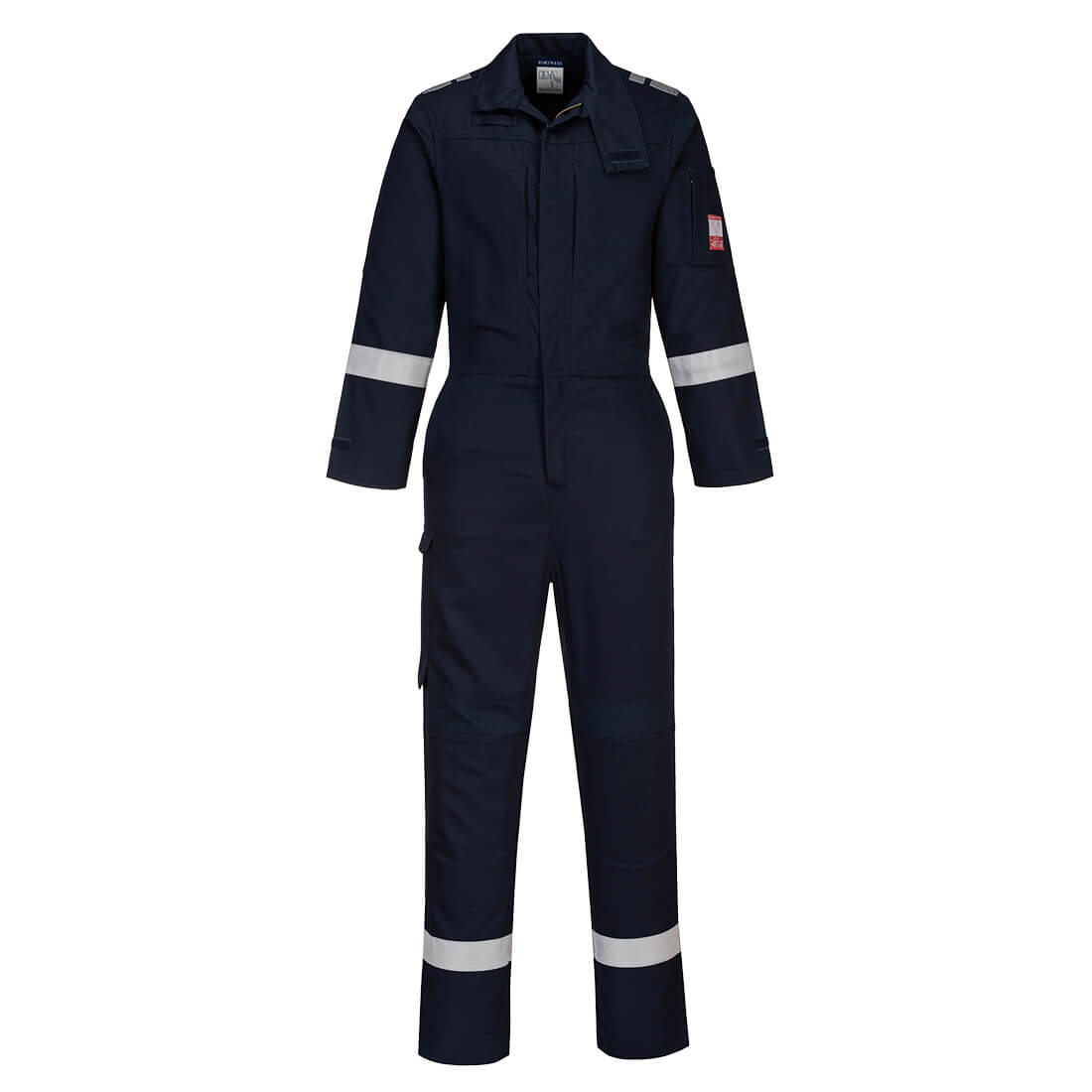 Lekki kombinezon trudnopalny z panelami stretch Bizflame Plus FR502 Portwest