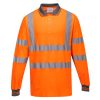 Koszulka polo ostrzegawcza Cotton Comfort z długimi rękawami S271 Portwest