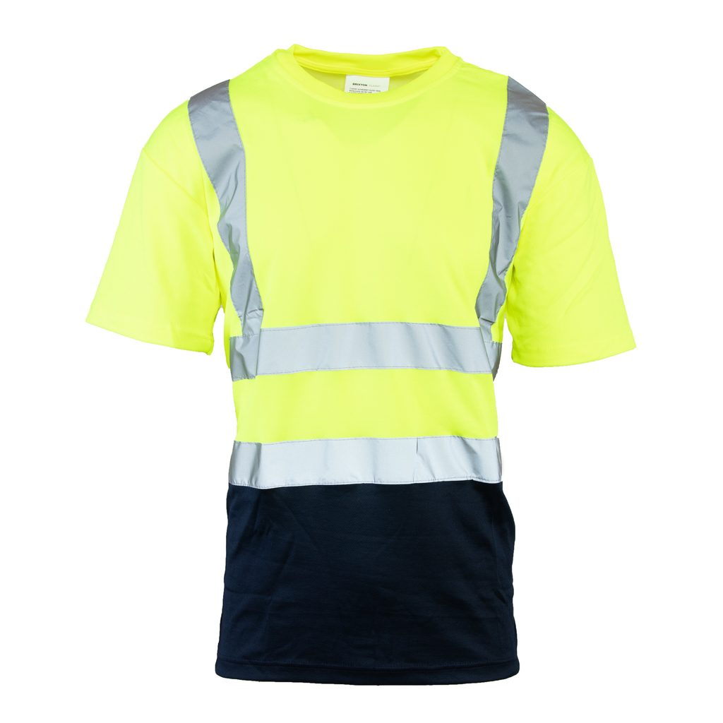 Koszulka z pasami odblaskowymi 50/50 160 g Polstar Brixton Flash Żółty