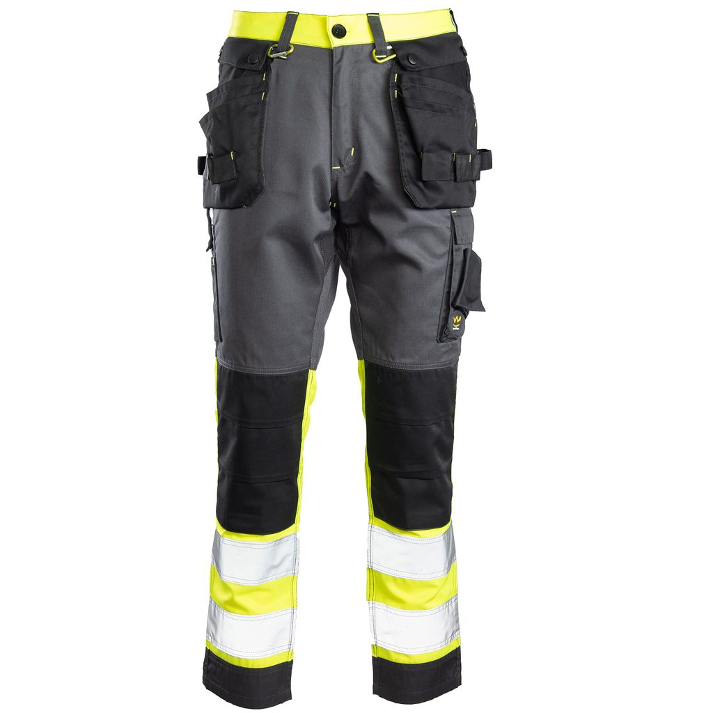 Spodnie do pasa Polstar Seven Kings Flash SKF01Y kat. II, kolor stalowo-żółty Żółty