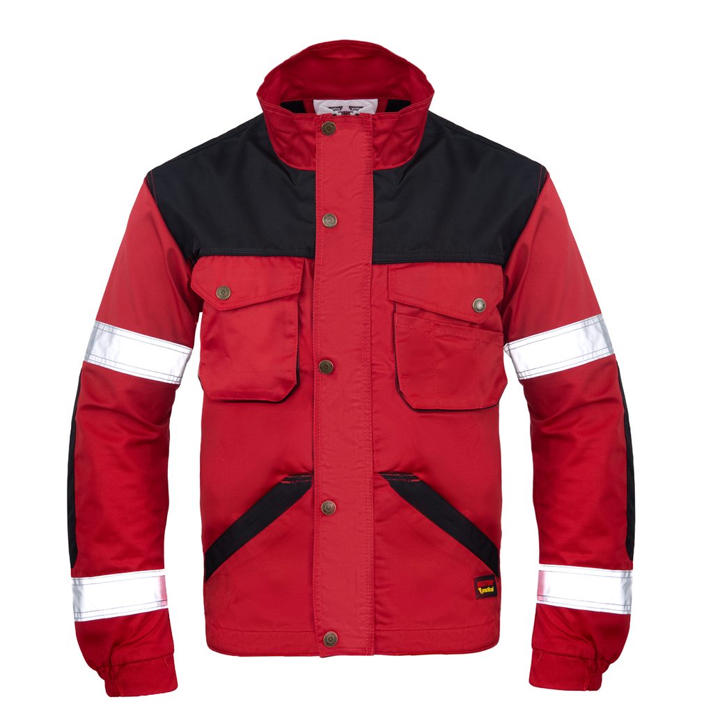 Bluza z odblaskiem Polstar Brixton Practical, kolor czerwony
