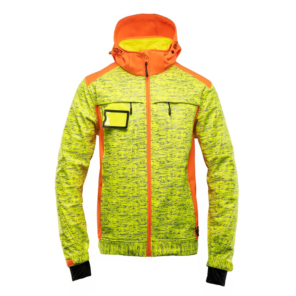 Kurtka softshell Polstar Seven Kings Cross, kolor żółto-pomarańczowy