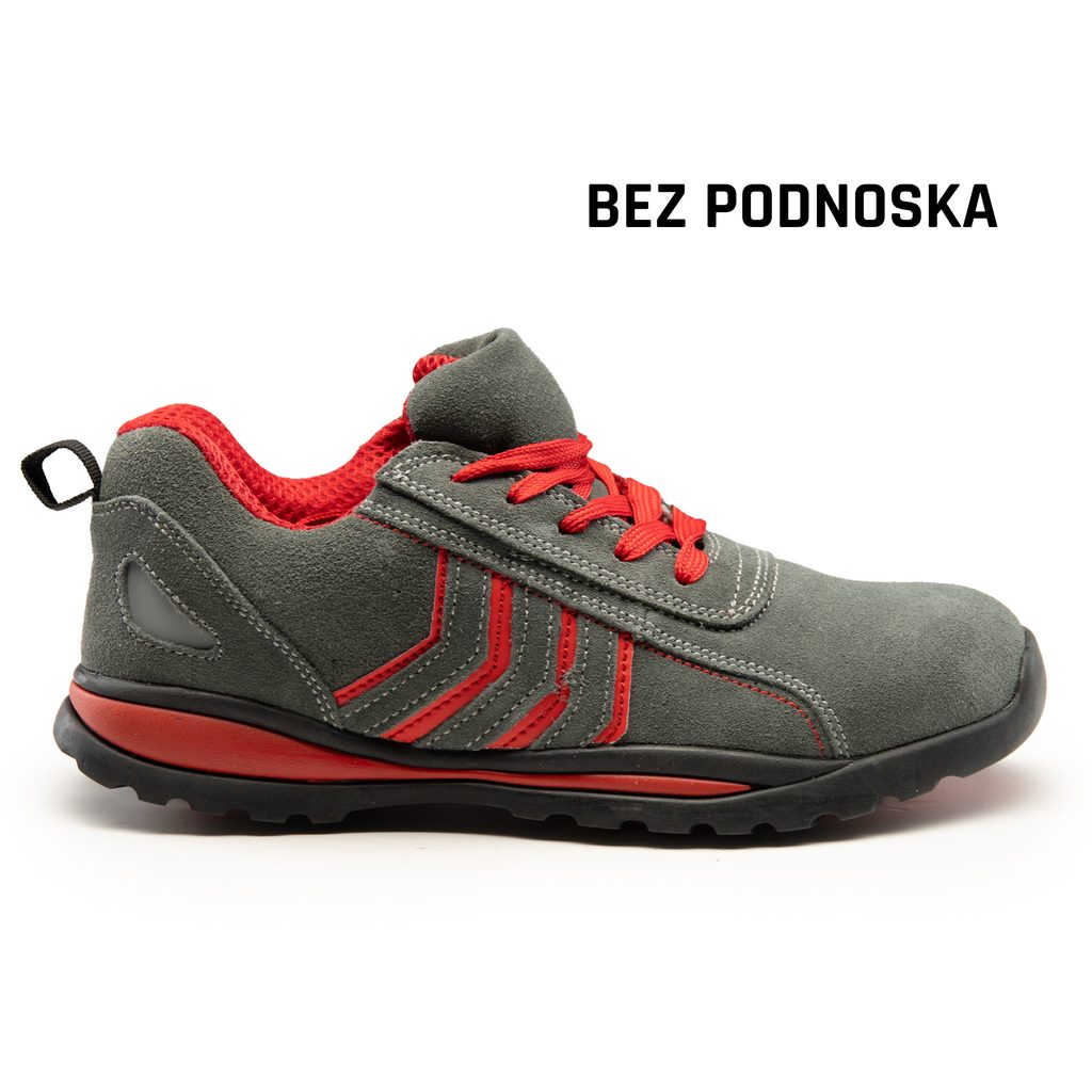 Półbut Polstar Max-Popular Fusion O1 SRC, kolor stalowo-czerwony Stalowy/czerwony