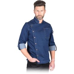 Bluza kucharska ochronna Reis AMOROSO Granatowy