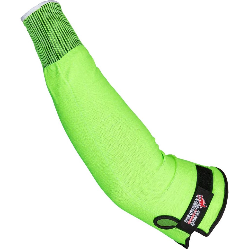 Zarękawek ochronny Reis AXLIM-SLEEVE – przędza techniczna, EN 388, opak. 12 szt. Jasnozielono-biały