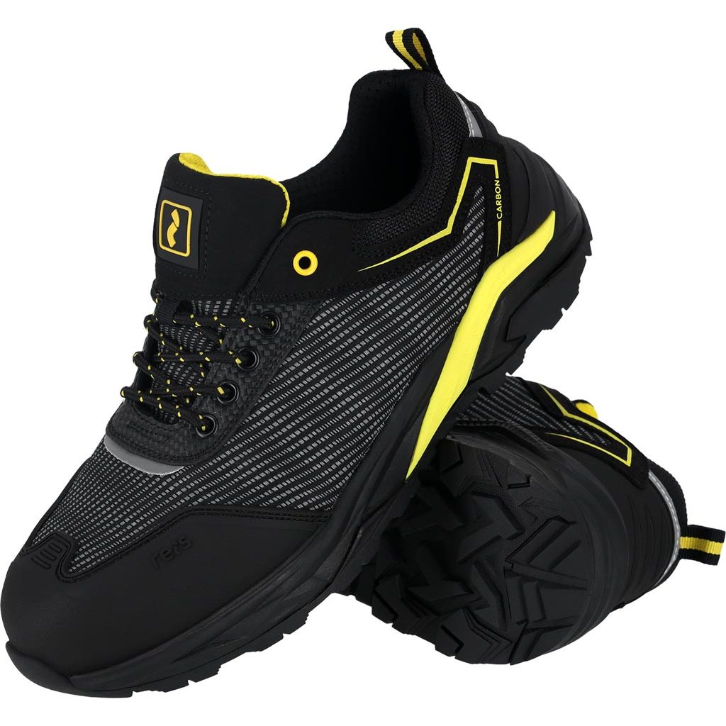 Buty bezpieczne Reis BCCARBON-P – S3S FO SR Czarno-żółty