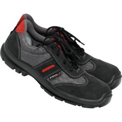 Buty bezpieczne PPO PP BPPOP503 – S1 SRC Czarno-szaro-czerwony