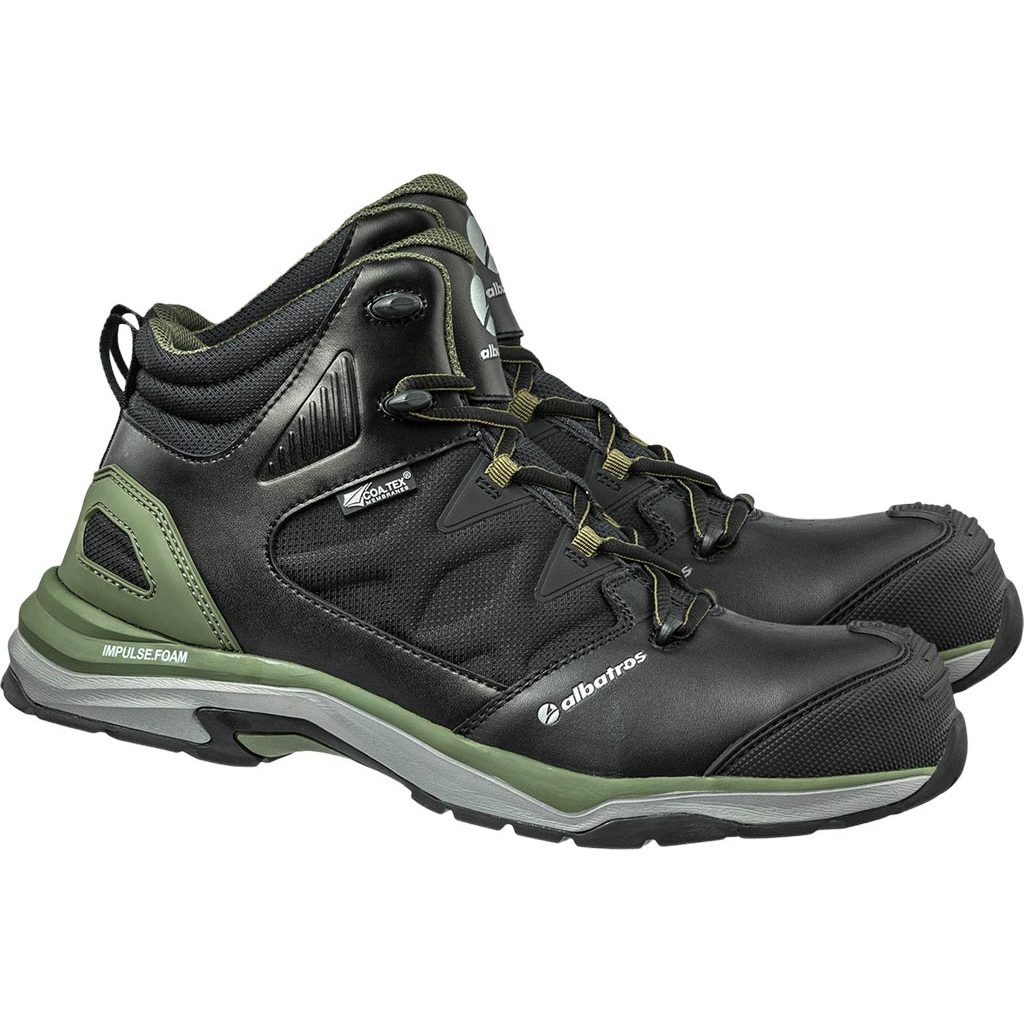 Buty bezpieczne Albatros BRA-ULTCTX-T – S3 ESD HRO SRC Czarno-oliwkowy