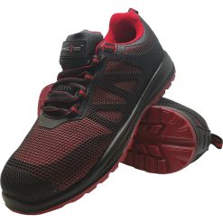 Buty bezpieczne Reis BRCUBE – S1P FO SR Czarno-czerwony