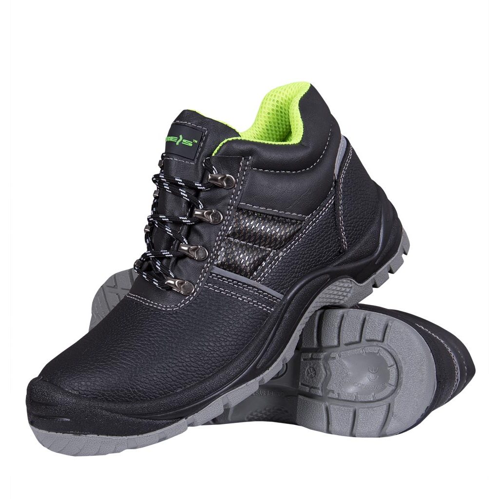Buty bezpieczne Reis BRMAMBA-T – S3 SRC Czarno-seledynowy