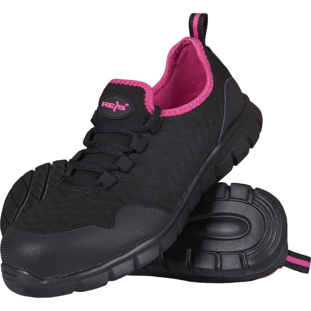 Buty bezpieczne Reis BRNUT – SB FO SRA Czarno-różowy