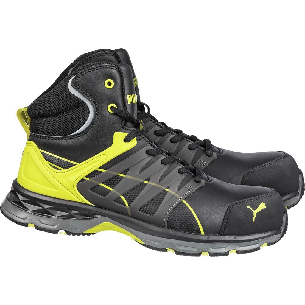 Buty bezpieczne Puma BRP-VELOS3-T – S3 ESD HRO SRC Czarno-żółty