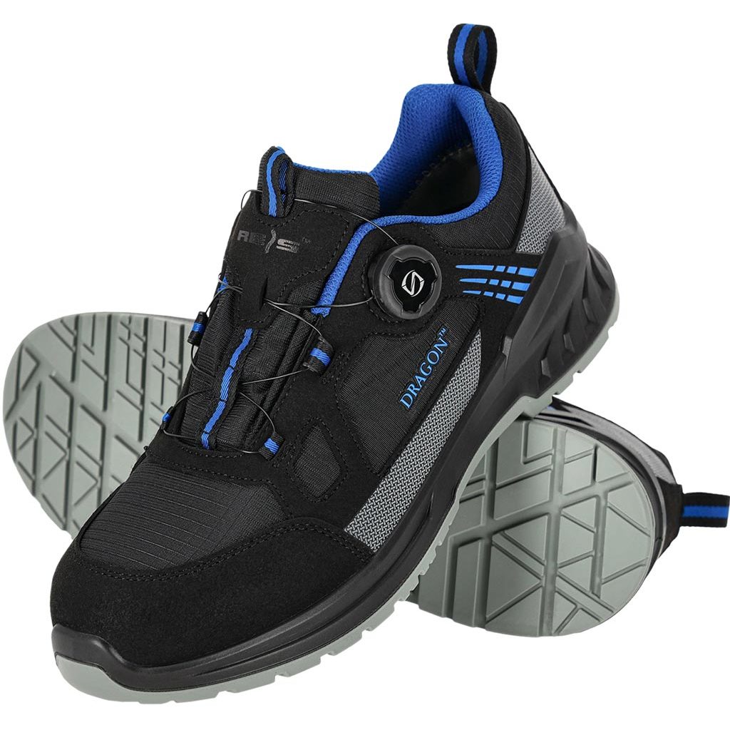 Buty bezpieczne Reis BRSTRIAL-P – SB SR SC Czarno-niebieski