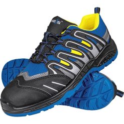Buty bezpieczne Reis BRSWEDEN – S1P SRC Czarno-niebiesko-żółty