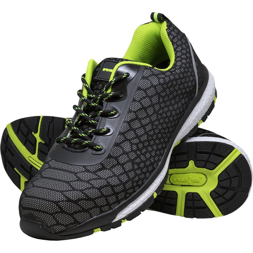 Buty bezpieczne Reis BRVARAN – S1 SRC Czarno-seledynowy