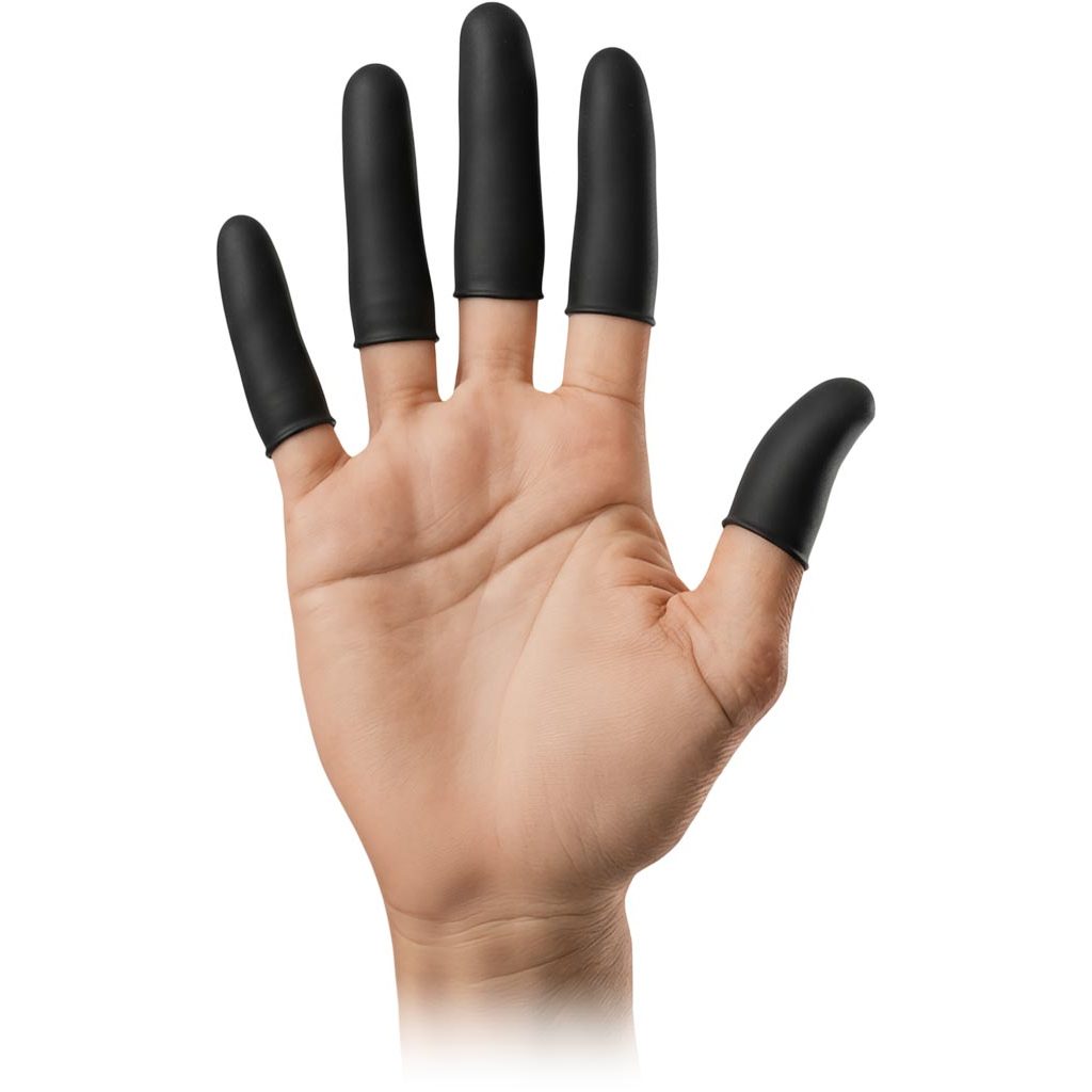 Lateksowe nakładki na palce Reis FINGER-LAT-NS – lateks Czarny