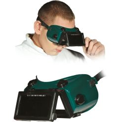 Gogle ochronne spawalnicze Reis GOG-RECTANGLE – EN 166 Zielono-czarny