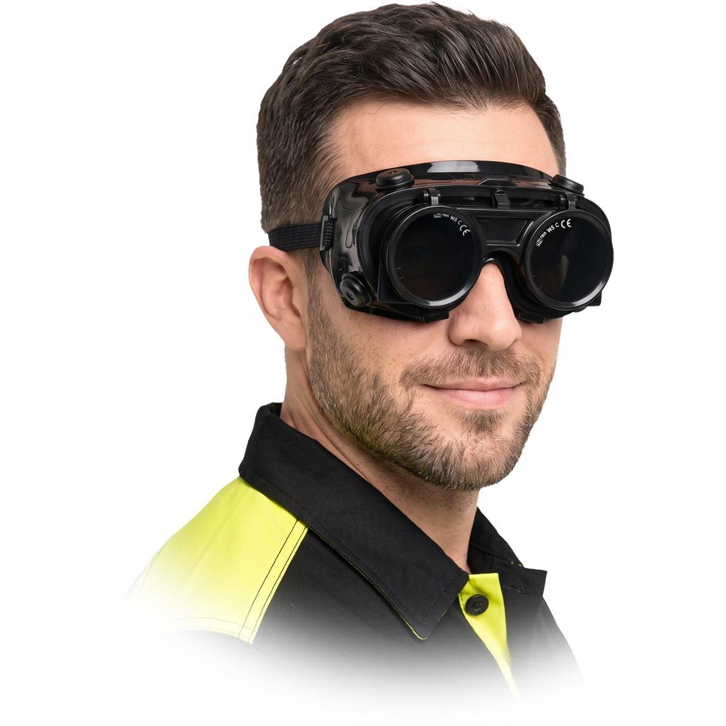 Gogle ochronne spawalnicze Reis GOG-WELD – EN 166 Czarno-czarny