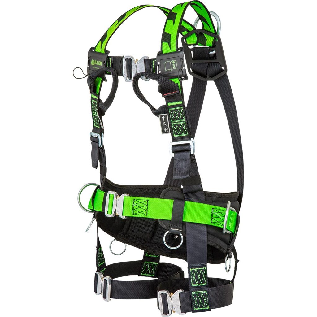 Szelki bezpieczeństwa Miller HW-OUP-BODYFIT Czarno-zielony