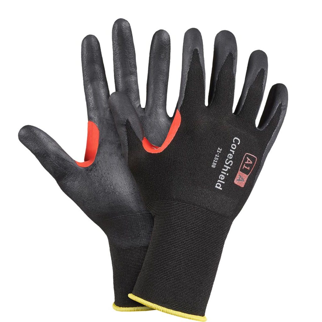 Rękawice ochronne Honeywell HW-SHIELD18A1 – nitryl, opak. 10 par Czarno-czerwony