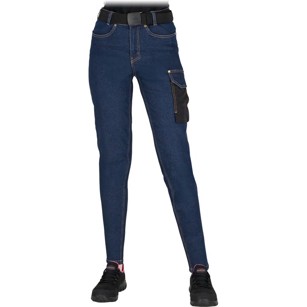 Spodnie ochronne do pasa Reis JEANS-L727 Granatowo-czarny