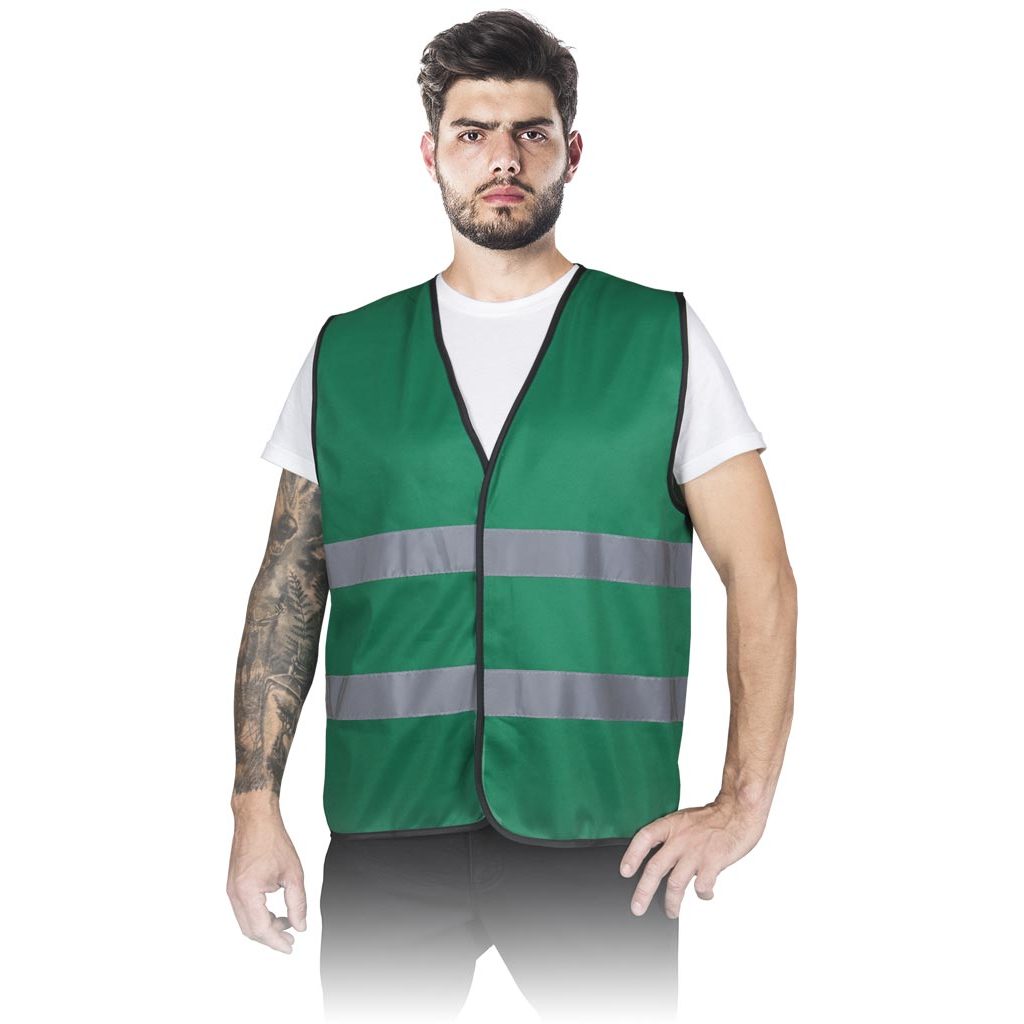 Kamizelka ostrzegawcza Reis KOS-COLOR Zielony