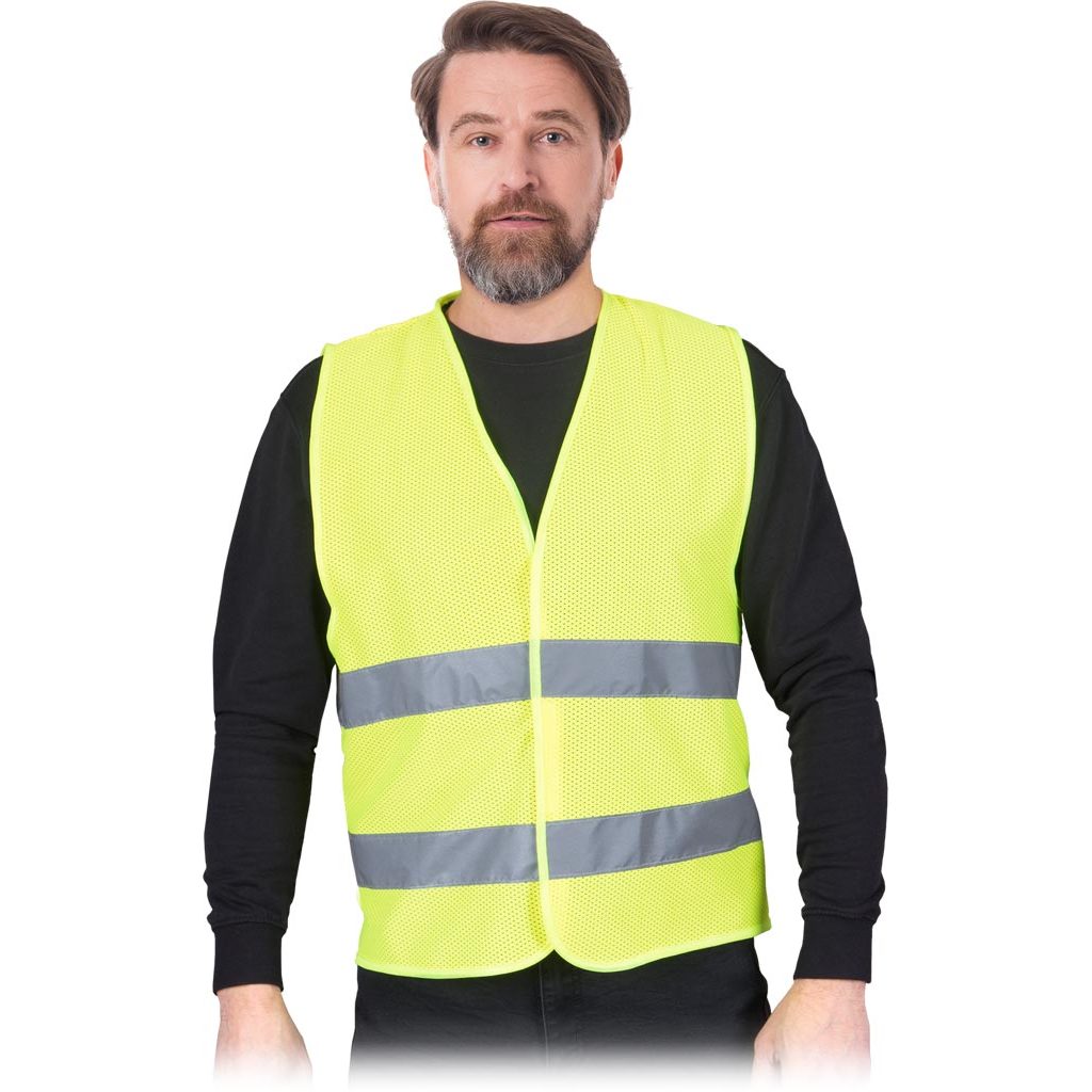 Kamizelka ostrzegawcza Reis KOS-MESH Żółty
