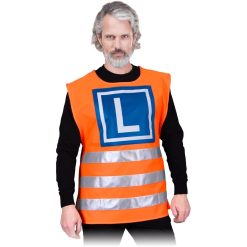 Narzutka Lubmar KOS-ROAD-L OSTRZEGAWCZA- nauka jazdy l Pomarańczowy