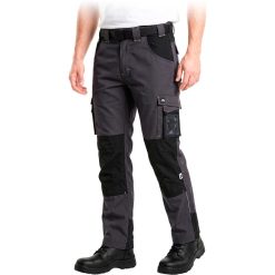 Spodnie ochronne do pasa Leber&Hollman LH-BUILDER Stalowo-czarno-żółty