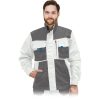 Bluza ochronna Leber&Hollman LH-FMN-J Biało-szaro-niebieski