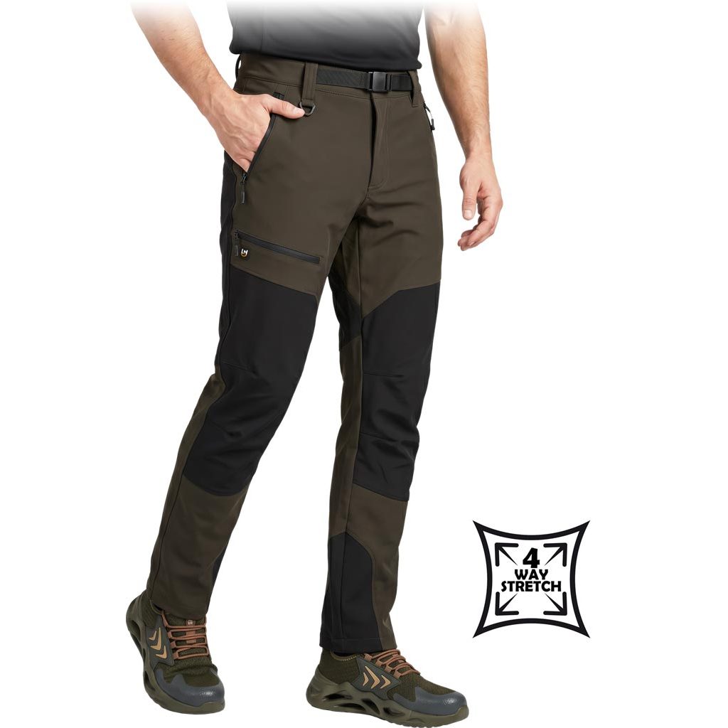 Spodnie ochronne do pasa Leber&Hollman LH-JARD-T Khaki-czarny