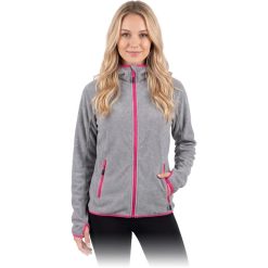 Bluza z polaru ochronna Leber&Hollman LH-LADYBUG Jasnoszary