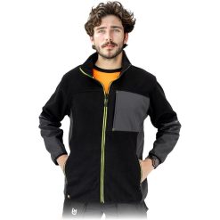 Bluza ochronna z polaru Leber&Hollman LH-POLSHELL Czarno-żółty