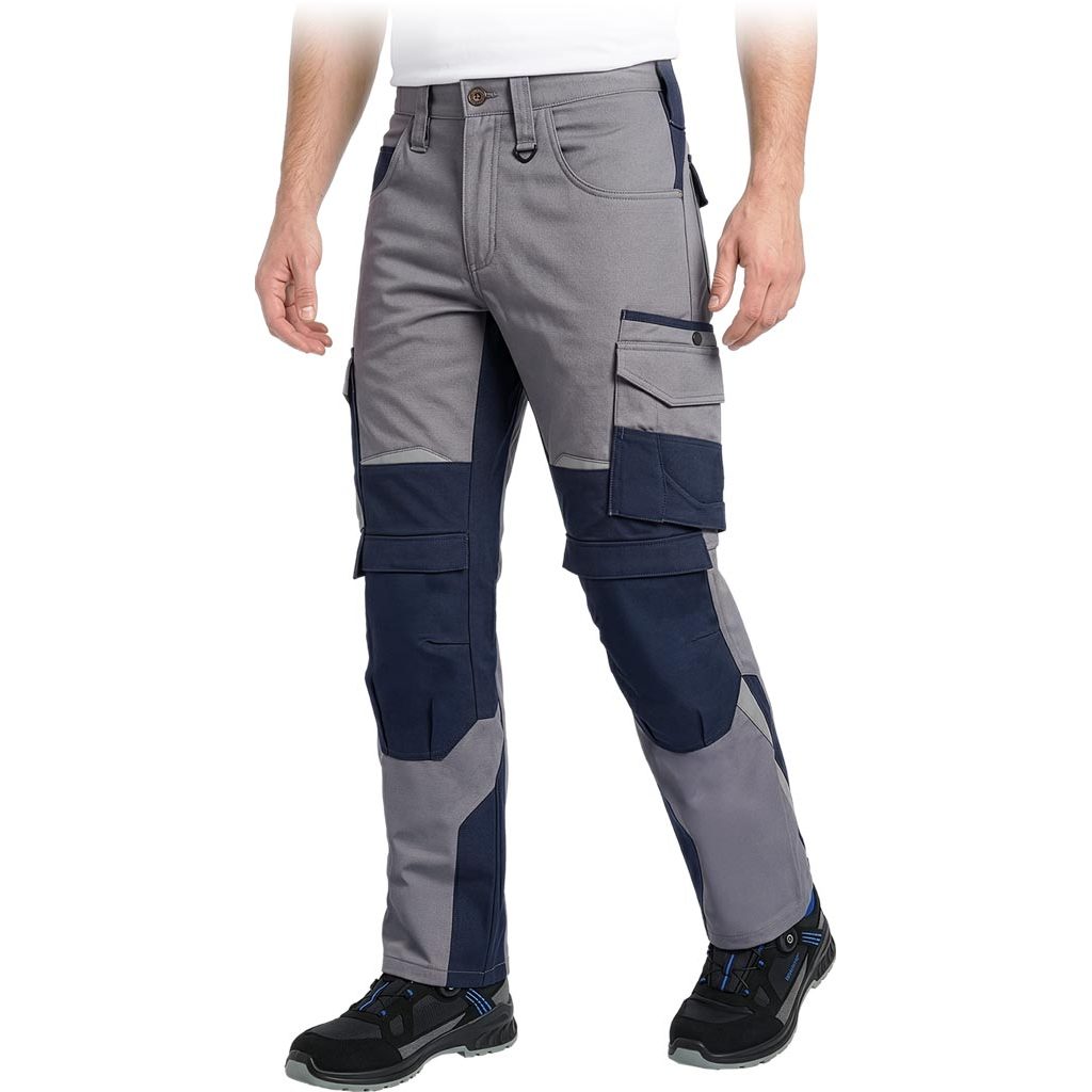 Spodnie ochronne do pasa Leber&Hollman LH-POND-T Szaro-granatowy