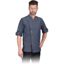 Bluza kucharska ochronna Reis MAESTO Szary/stalowy