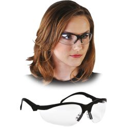 Okulary ochronne MCR MCR-KLONDIKEP – EN 166, opak. 10 szt. Transparentno-czarny