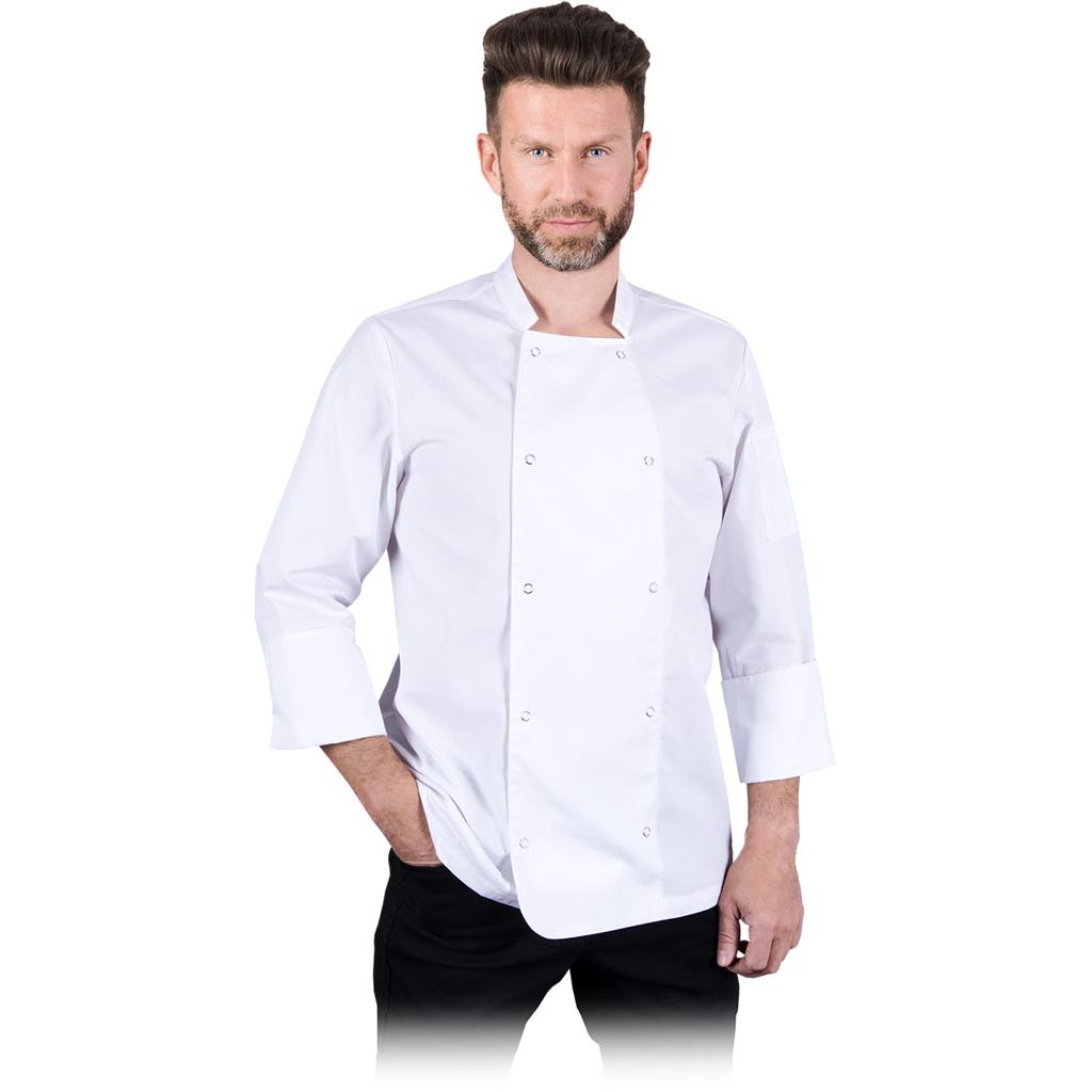 Bluza kucharska ochronna Reis MEZZO Biały